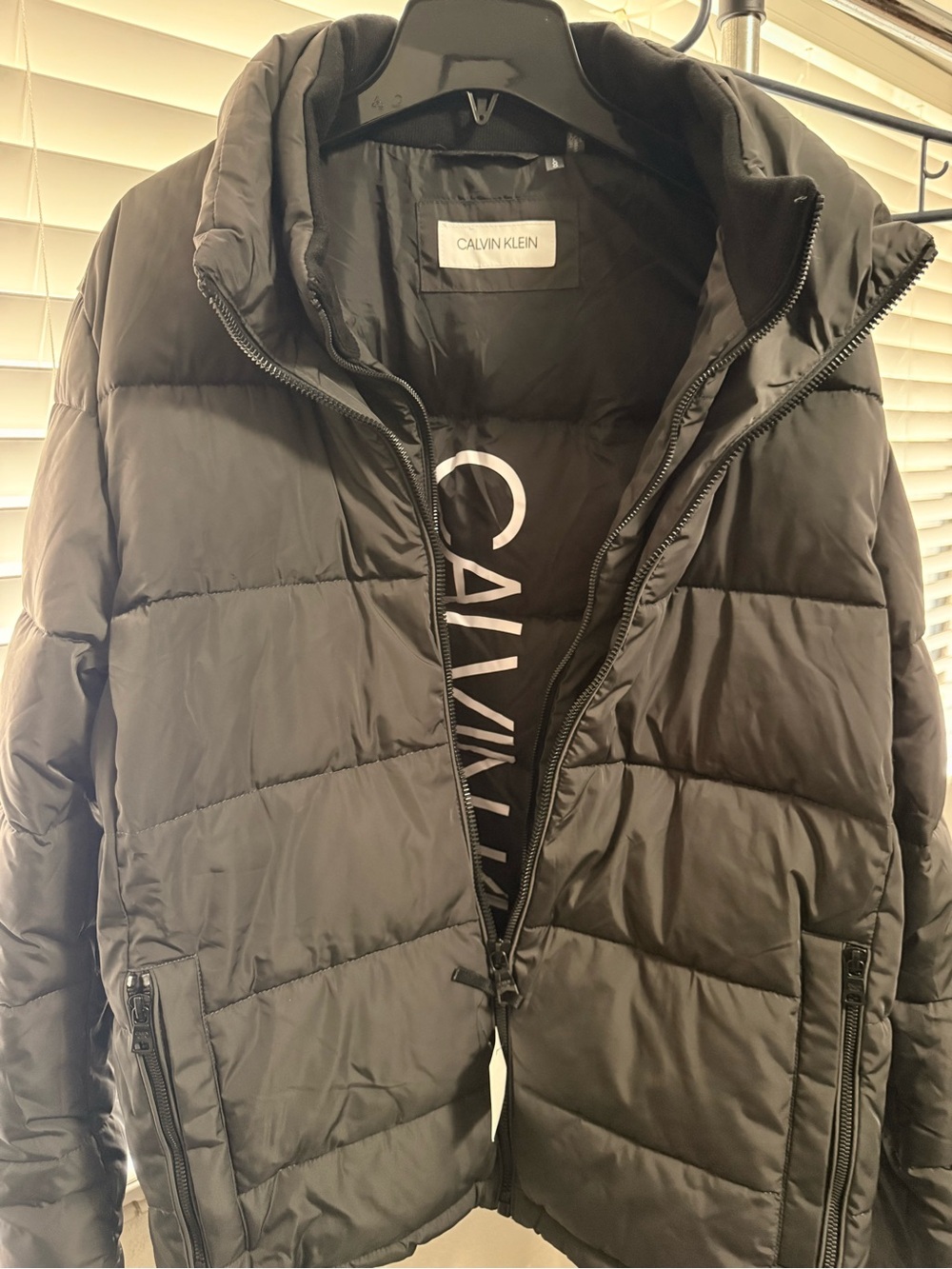 Calvin Klein Men's Charcoal Puffer Jacket